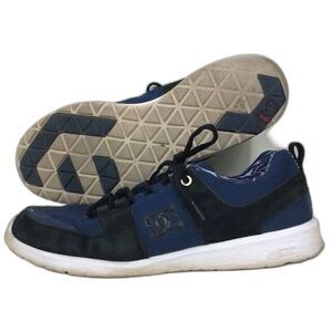 DC Skateboard Lynx Lite Deft Family-Mens 11-Blue/Black Leather Shoes- ADYS100308